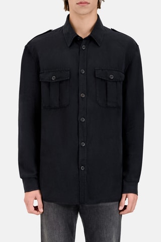 Chemise en lin - Noir