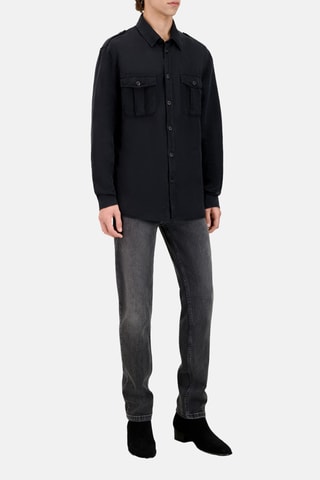 Chemise en lin - Noir