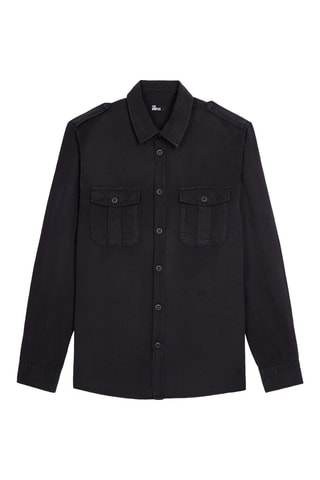 Chemise en lin - Noir