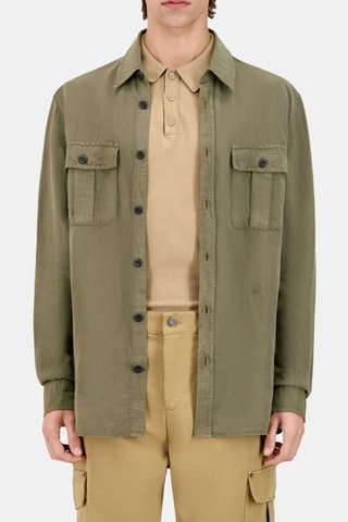 Chemise en lin - Kaki