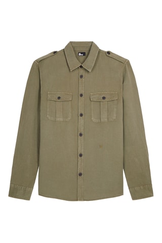 Chemise en lin - Kaki