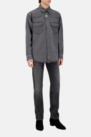 Chemise en jean - Gris
