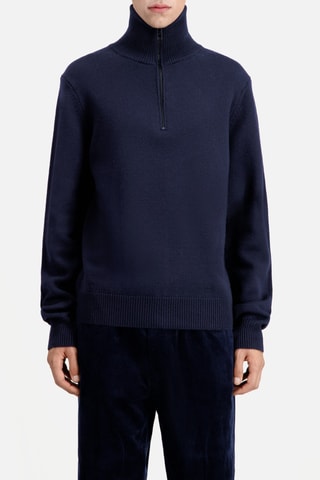 Pull en laine - Bleu marine