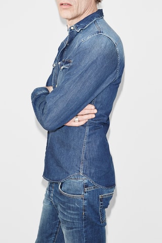 Chemise en jean - Bleu