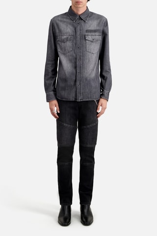 Chemise en jean - Gris