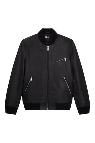 Veste en cuir - Noir