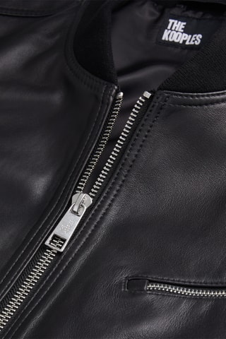 Veste en cuir - Noir