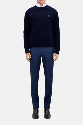 Pull en laine et alpaga - Bleu marine