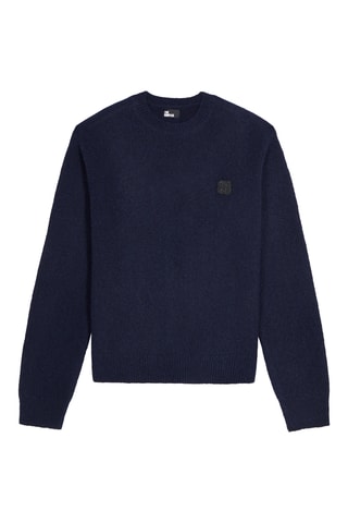 Pull en laine et alpaga - Bleu marine