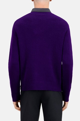 Pull en laine et alpaga - Violet