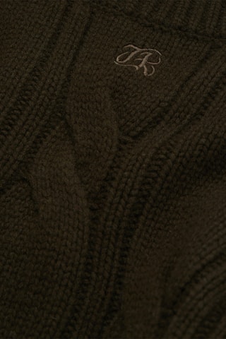 Pull en laine et cachemire - Vert foncé