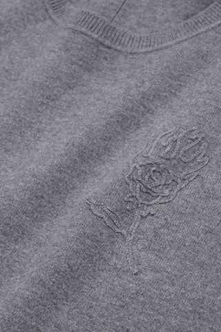 Pull en laine - Gris chiné