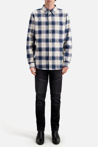 Chemise en lin - Bleu