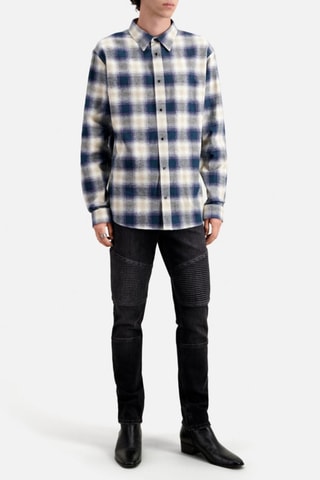 Chemise en lin - Bleu