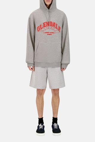 Sweat à capuche - Gris clair chiné