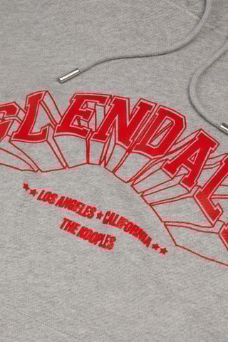 Sweat à capuche - Gris clair chiné