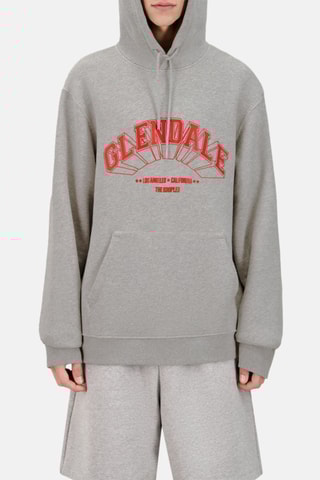 Sweat à capuche - Gris clair chiné