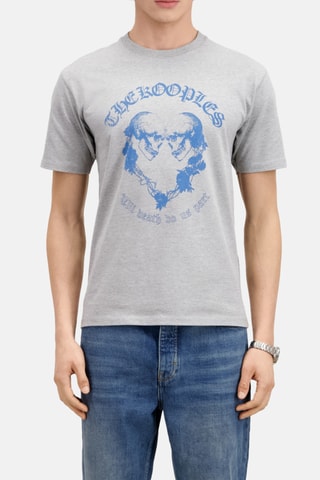 T-shirt - Gris clair chiné