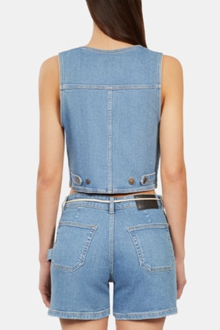 Gilet sans manches en jean - Bleu clair