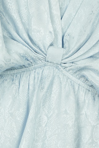 Robe patineuse en soie - Bleu clair