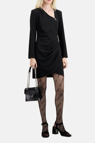 Robe portefeuille - Noir