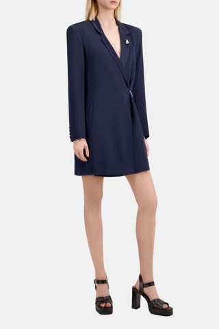 Robe portefeuille - Bleu marine