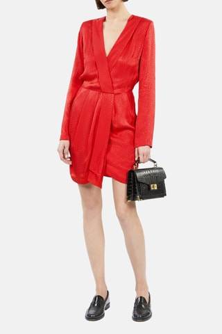 Robe portefeuille - Rouge