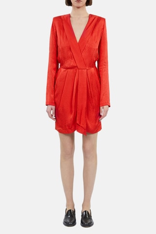 Robe portefeuille - Rouge