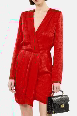 Robe portefeuille - Rouge