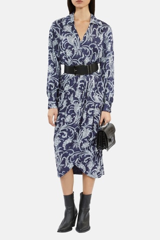 Robe midi - Bleu marine