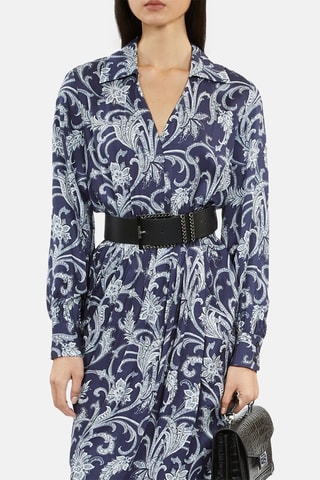 Robe midi - Bleu marine