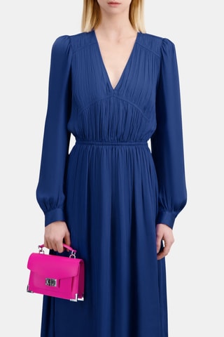 Robe midi - Bleu