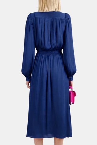 Robe midi - Bleu