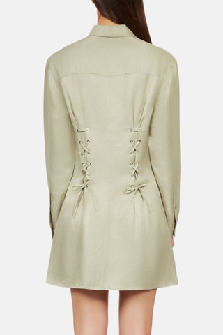 Robe chemise en lin - Vert clair