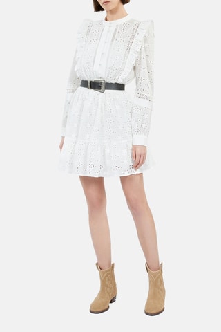 Robe patineuse en broderie anglaise - Blanc