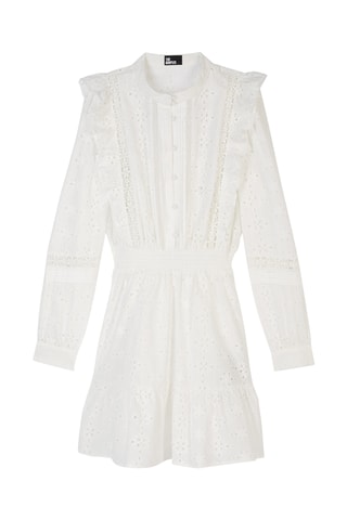 Robe patineuse en broderie anglaise - Blanc