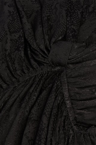 Robe patineuse en soie - Noir