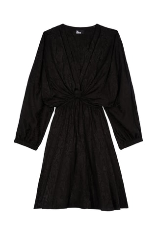 Robe patineuse en soie - Noir