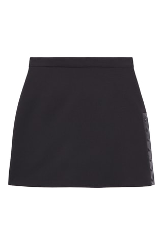 Minijupe en cuir - Noir