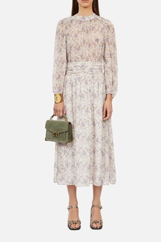 Robe midi - Blanc cassé