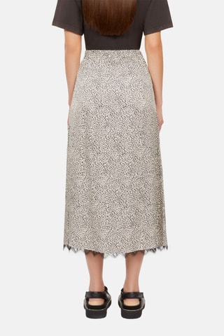 Jupe longue taille haute - Blanc et noir