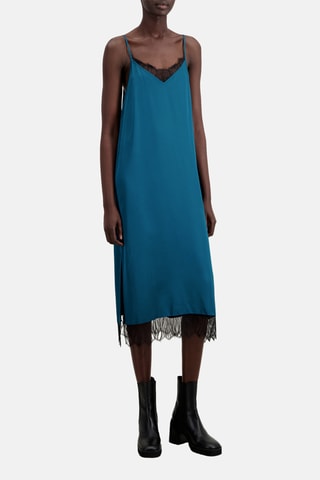 Robe midi - Bleu canard