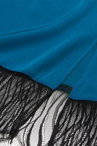 Robe midi - Bleu canard