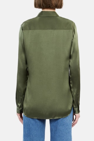 Chemisier en soie - Kaki