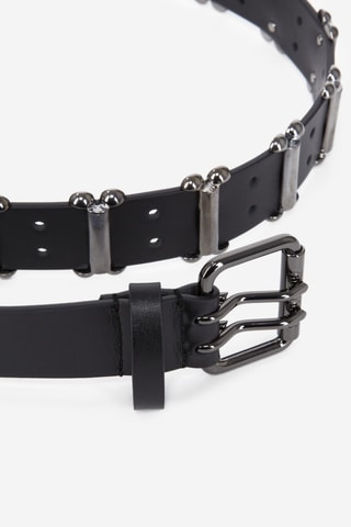 Ceinture en cuir - Noir