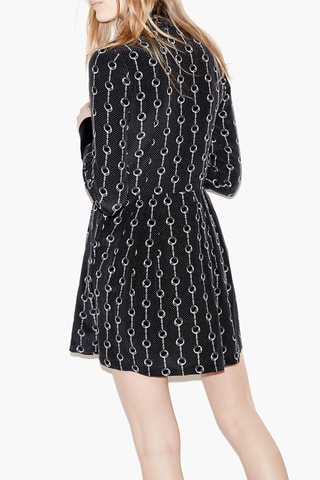 Robe chemise en soie - Noir