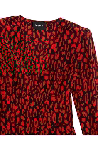 Robe patineuse en soie - Rouge