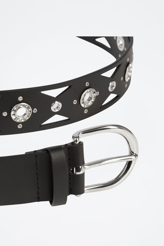 Ceinture en cuir - Noir