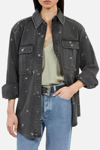 Surchemise en jean - Noir