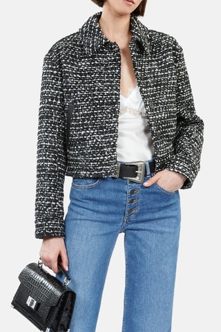 Veste en tweed - Noir